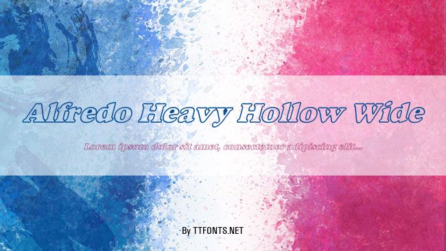 Alfredo Heavy Hollow Wide example